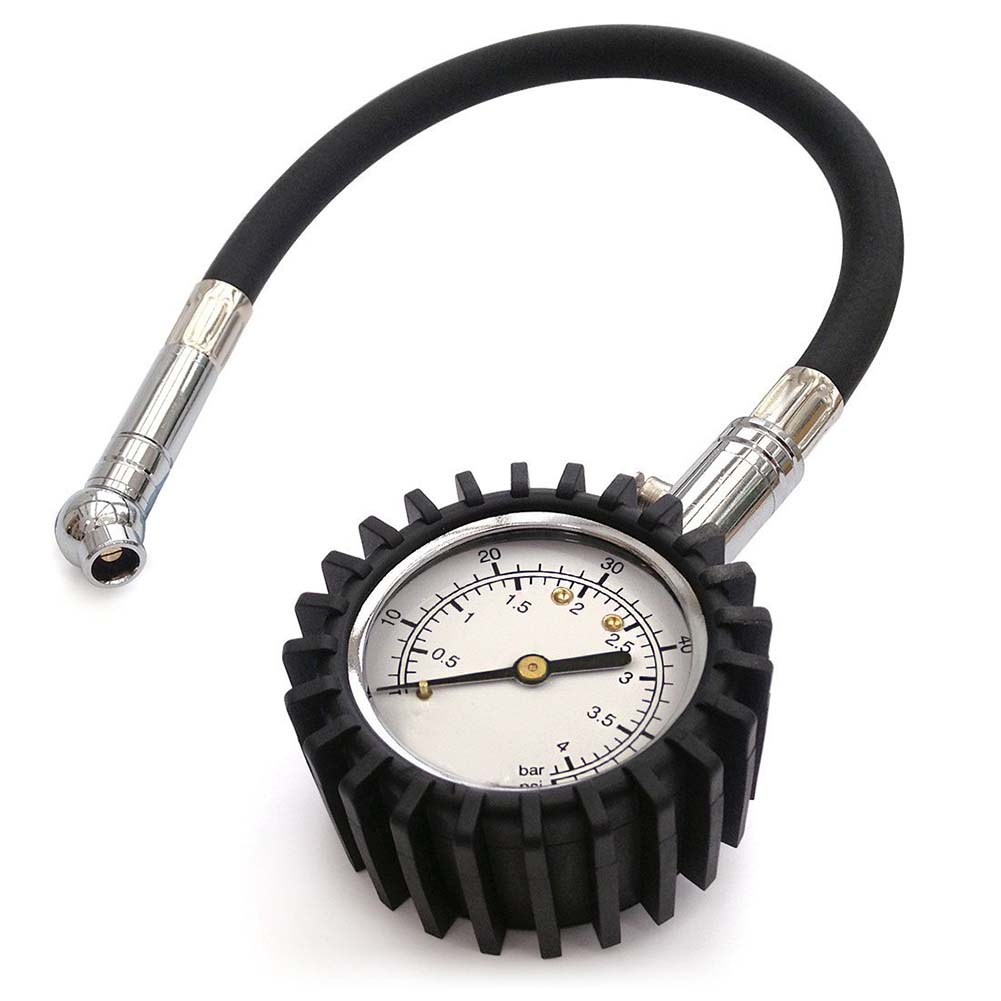 Flexi-Pro Tyre Pressure Gauge, Heavy Duty Car & Motorbike - 60 PSI