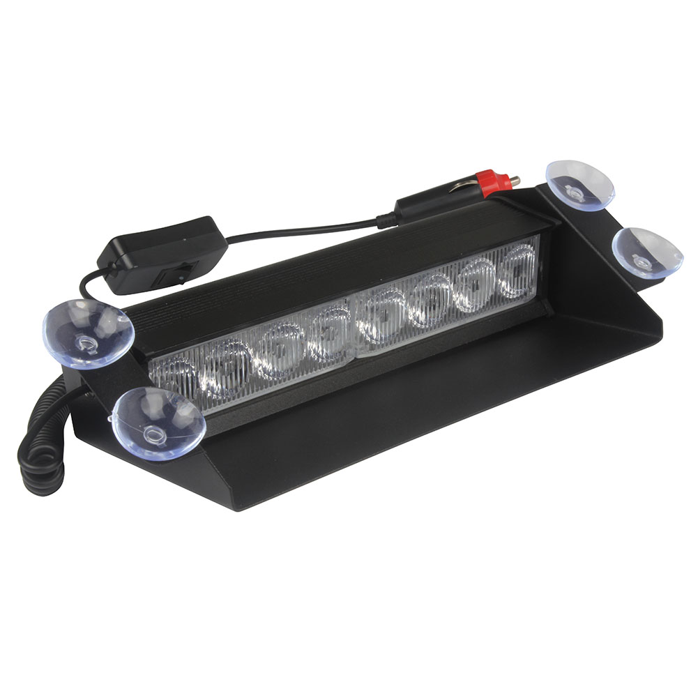 8 LED Warning Caution Car Van Truck Emergency Strobe Light Lamp For Interior Roof Dash Windshield