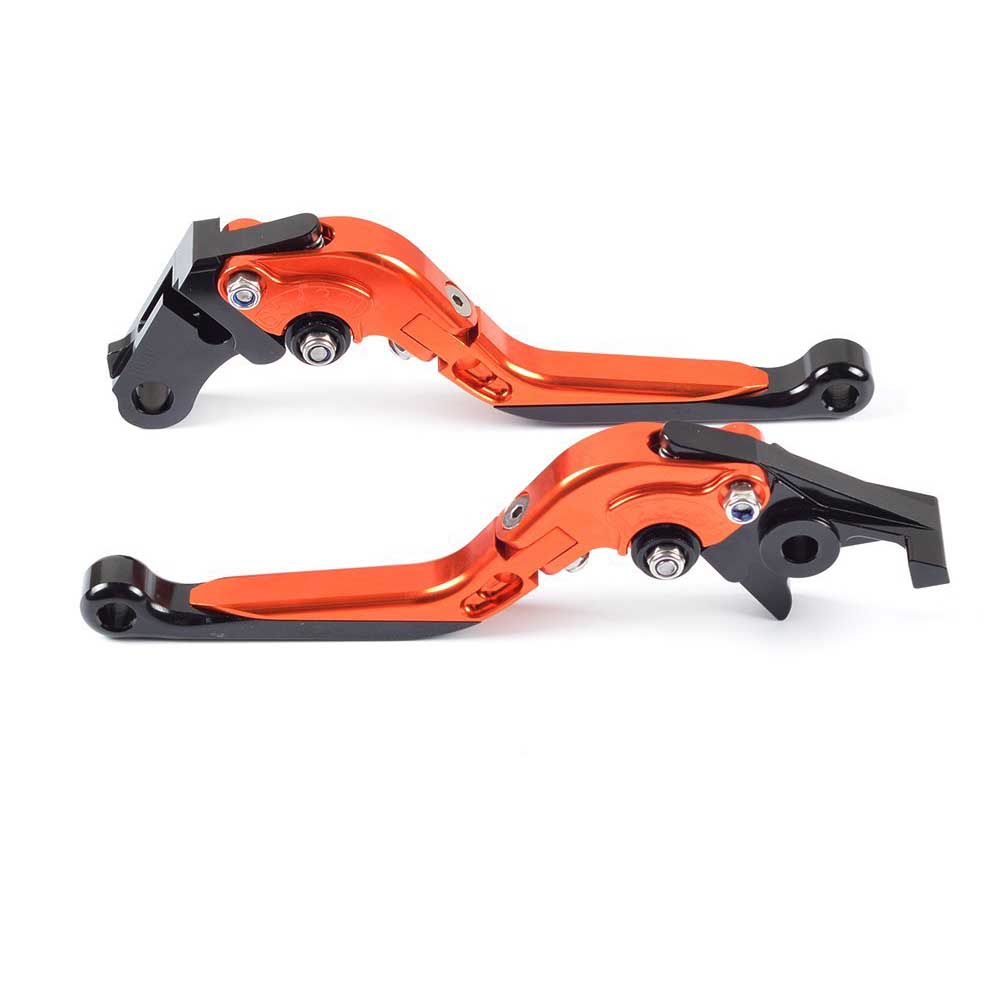 Orange Foldable Extendable Adjustable Brake Clutch Lever for KTM 390 Duke/RC390 2013-2017 , 200 Duke/RC200 2014-2016 , RC125/125 Duke 2014-2017