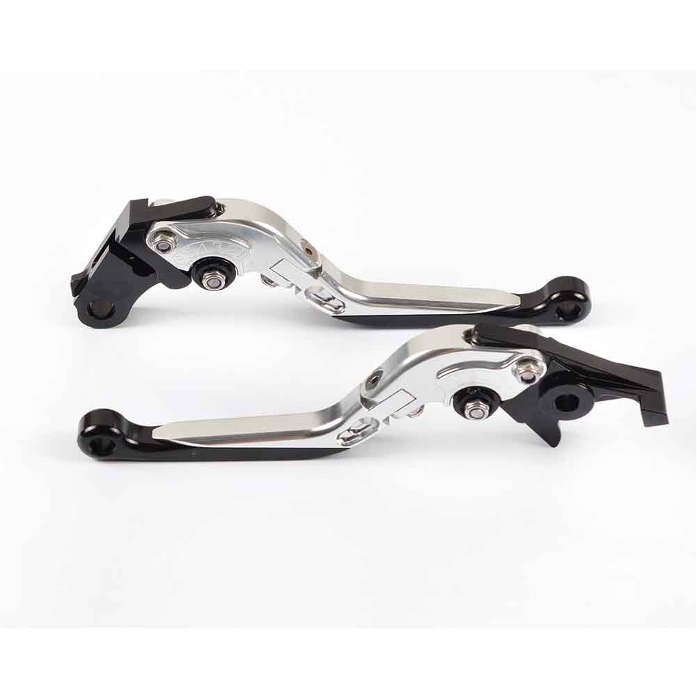 Silver Foldable Extendable Adjustable Brake Clutch Lever for KTM 390 Duke/RC390 2013-2017 , 200 Duke/RC200 2014-2016 , RC125/125 Duke 2014-2017