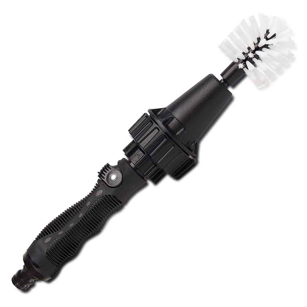 Brush Hero Wheel Brush, Premium Water-Powered Turbine For Rims, Engines, Bikes, Equipment, Furniture and More